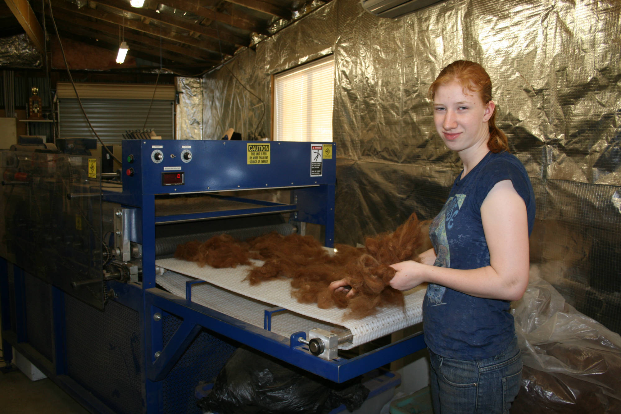 Fibre Naturally Dehairing Wool Fleece